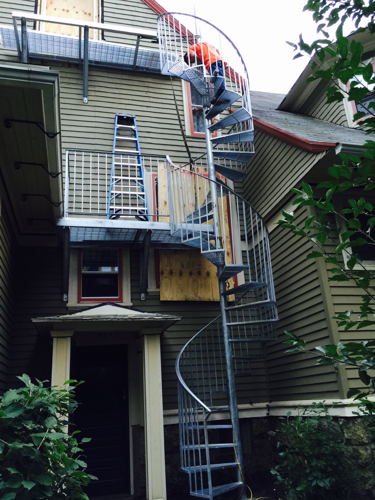 Exterior Spiral Staircases